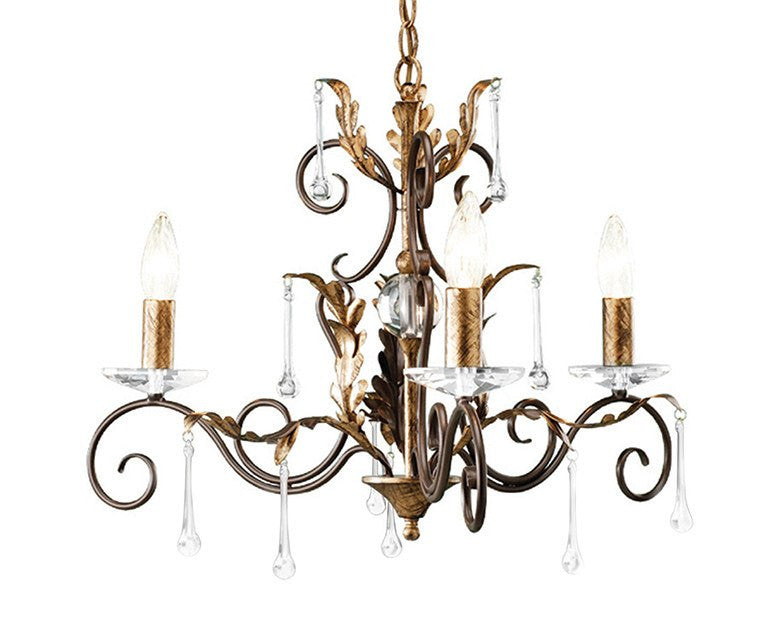 Amarilli 3 Arm Chandelier - London Lighting - 3
