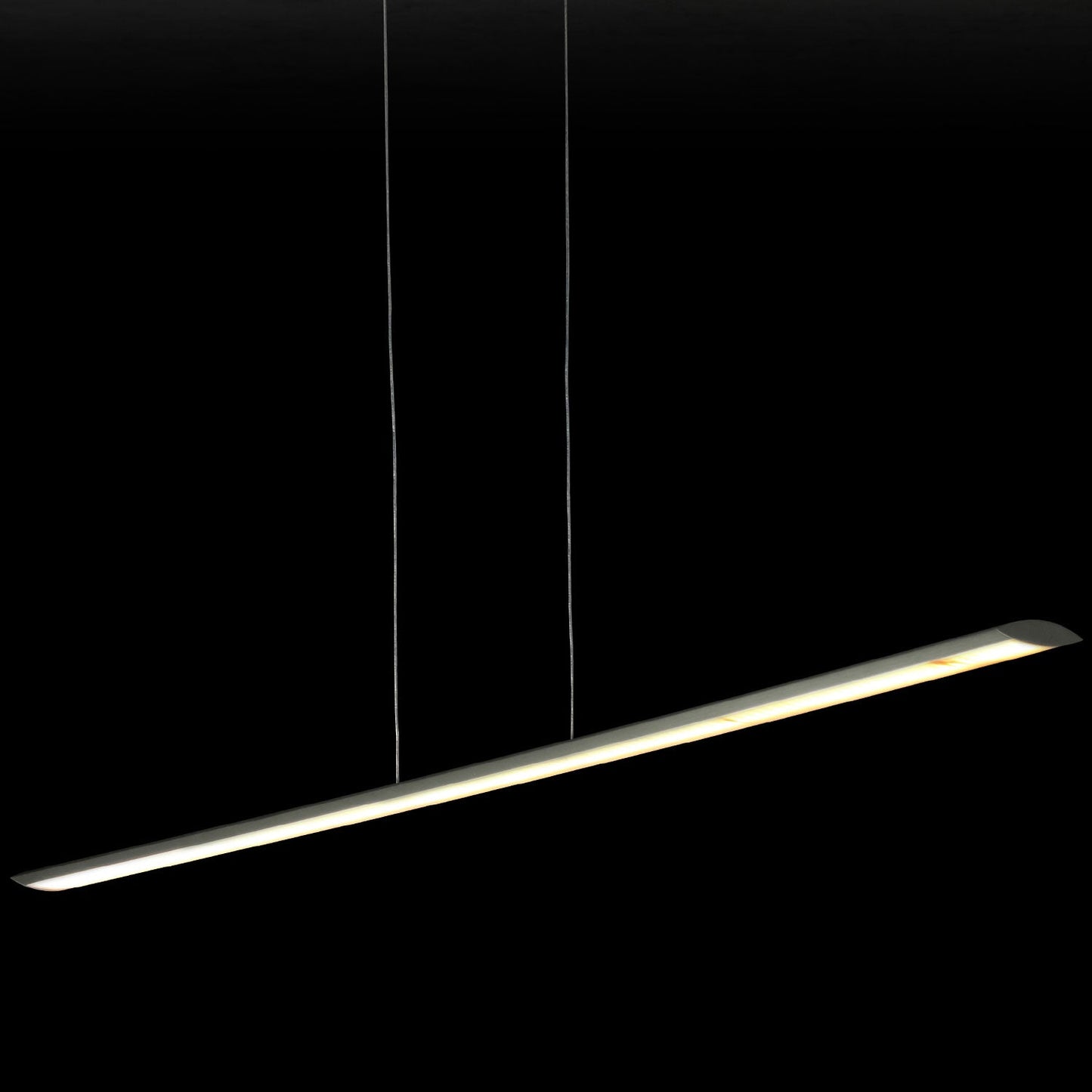 Brushed Silver Height Adjustable Dimmable Linear Pendant 163cm - ID 11766