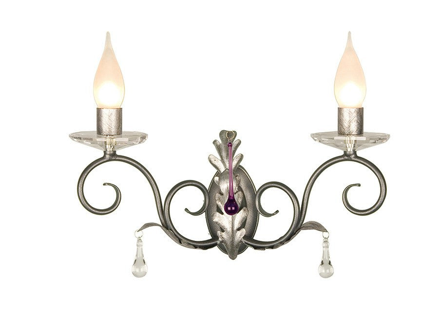 Amarilli 2Lt Bathroom Wall Light Bronze/Gold - London Lighting - 1