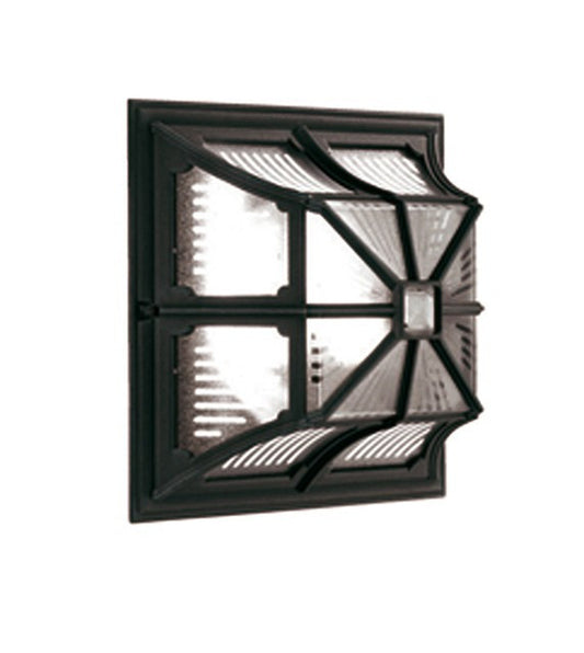 Chapel Flush Ceiling or Wall Lantern Black - London Lighting - 1