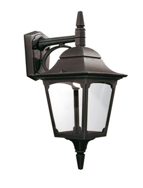 Chapel Down Wall Lantern Black - London Lighting - 1