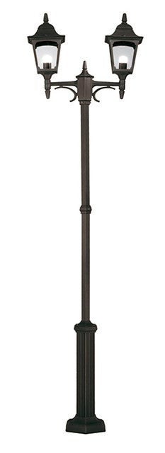 Chapel Twin Post Black H227cm - London Lighting - 1