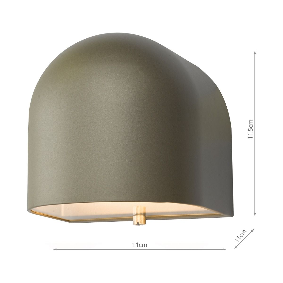 Silver Lustre Outdoor Wall Light - ID 11884