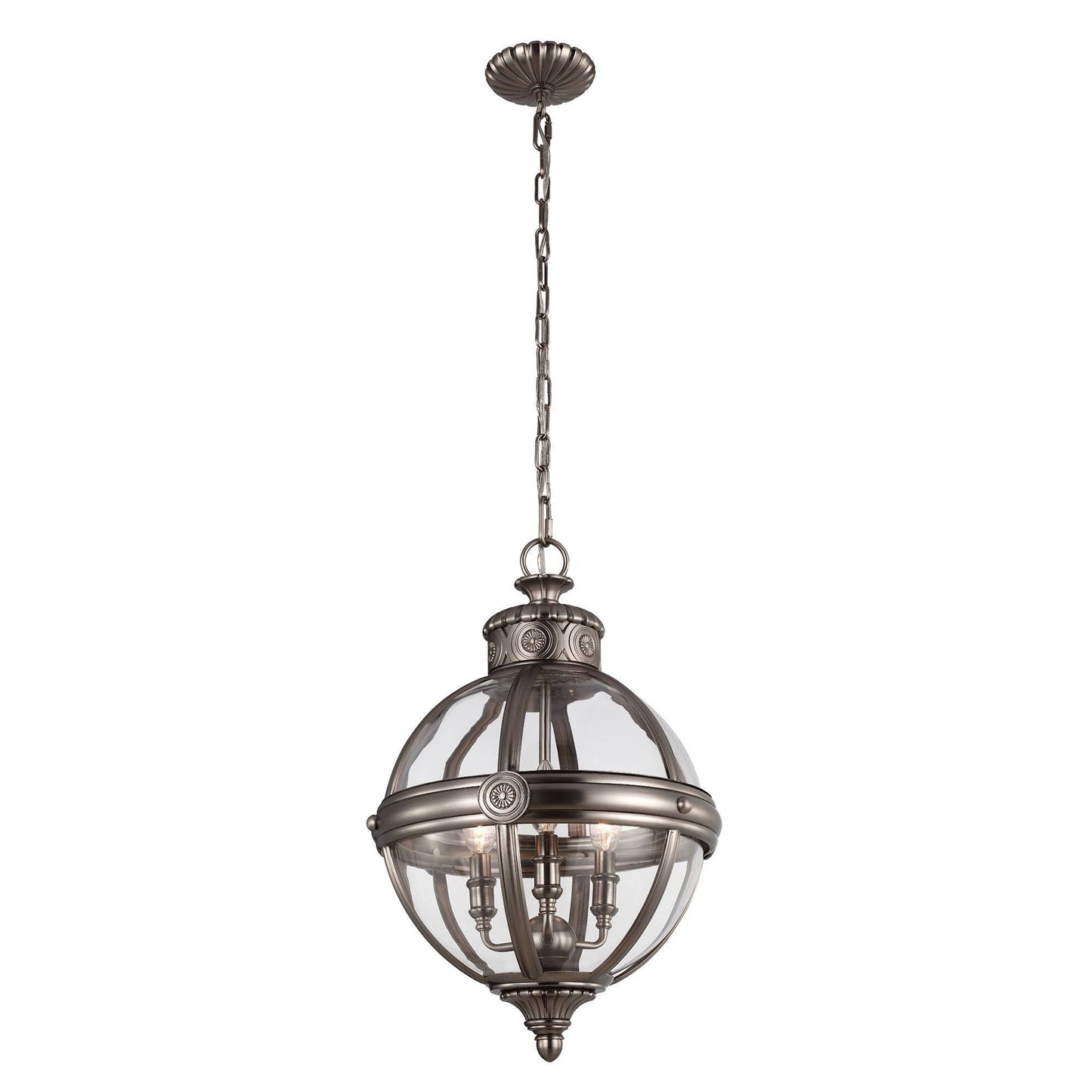 Feiss Adams 3 Light Pendant Chandelier - London Lighting - 2