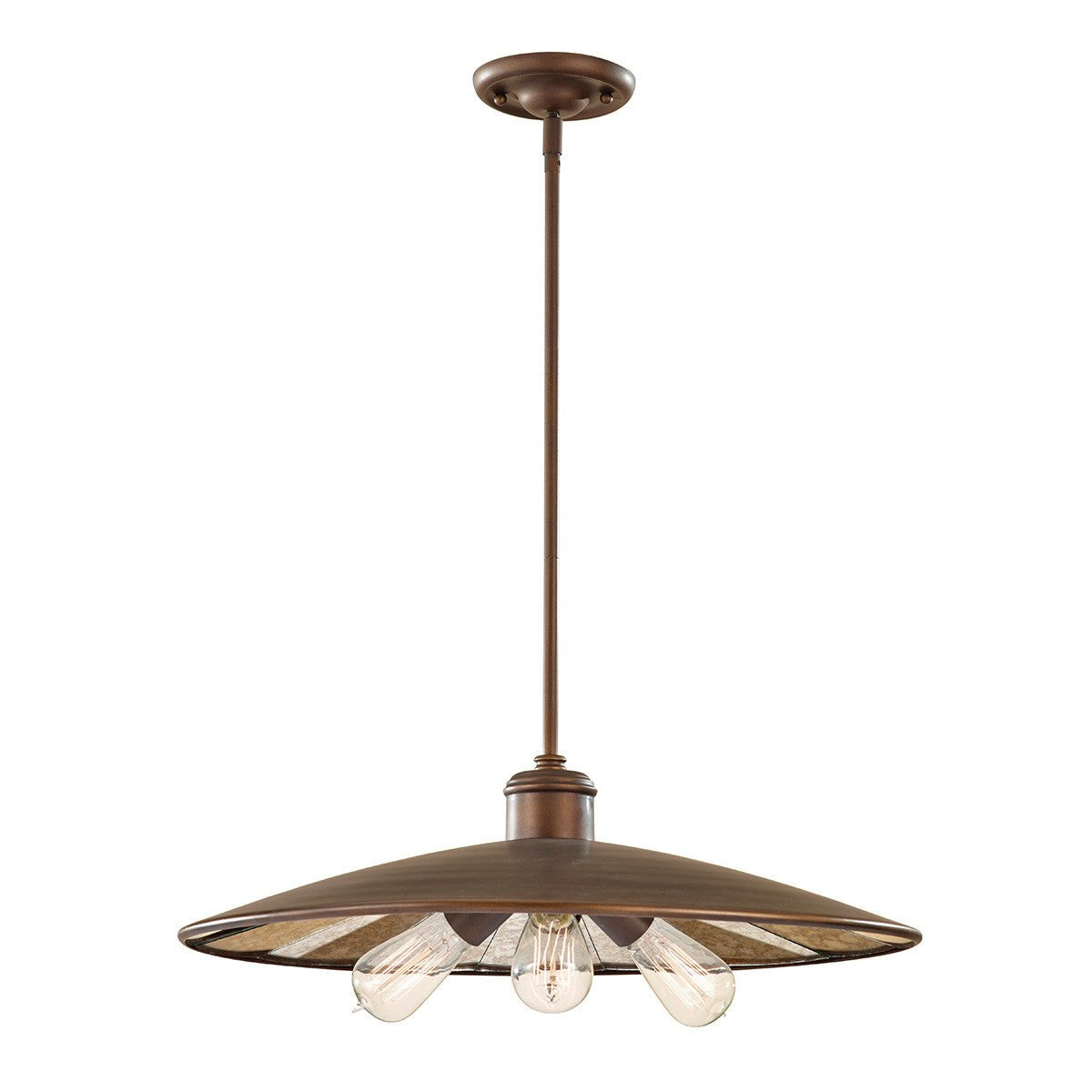 Feiss Urban Renewal 3 Light Large Pendant Light - London Lighting - 1
