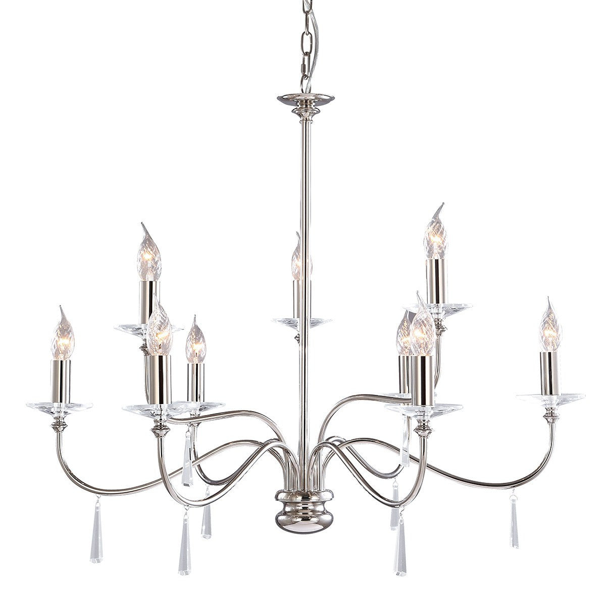 Finsbury Park 9 Arm Chandelier - London Lighting - 2