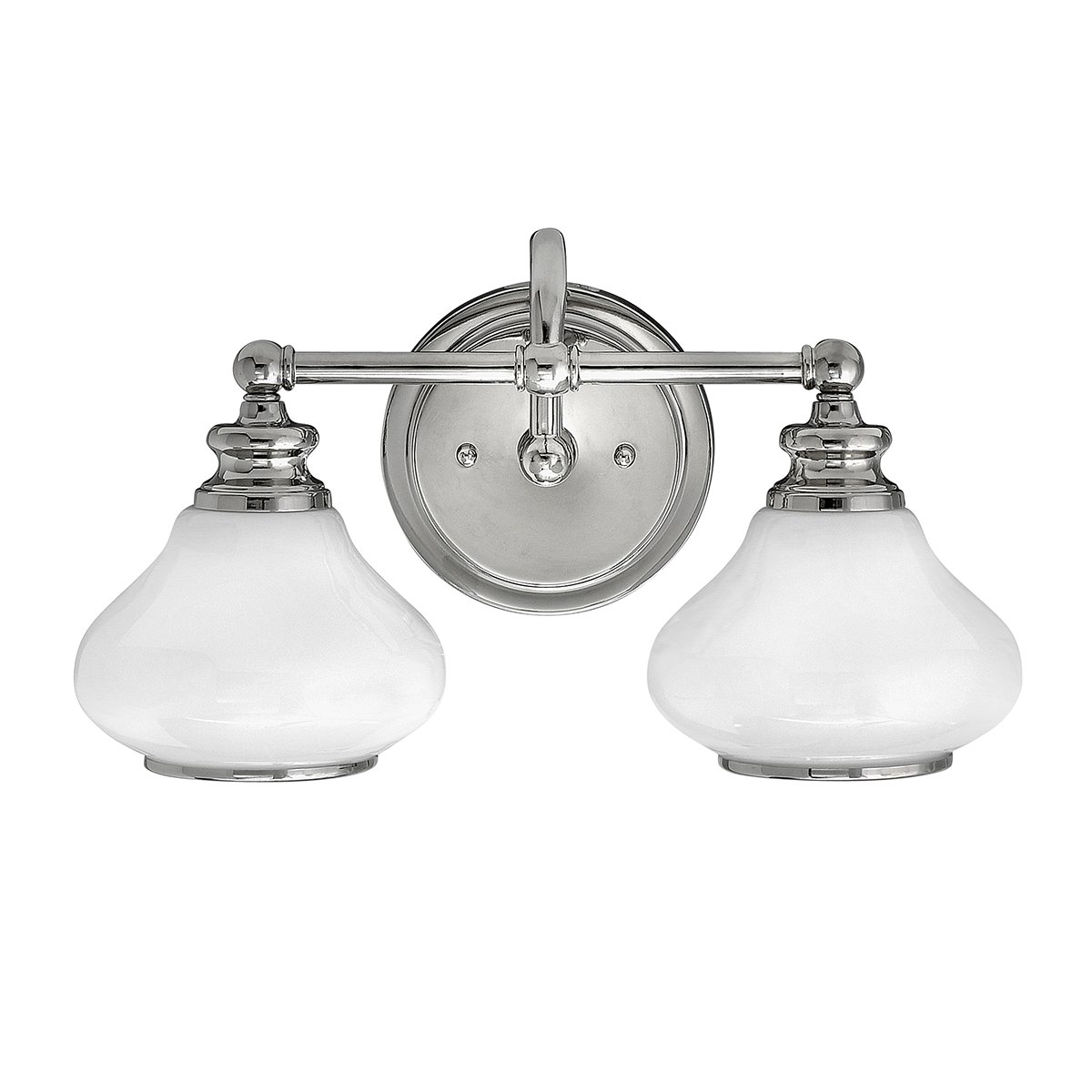 Ainsley Two Light Polished Chrome Bathroom Wall Light
