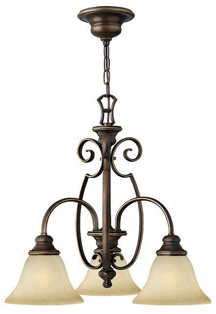 CELLO - 3 Lamp Chandelier - London Lighting - 1