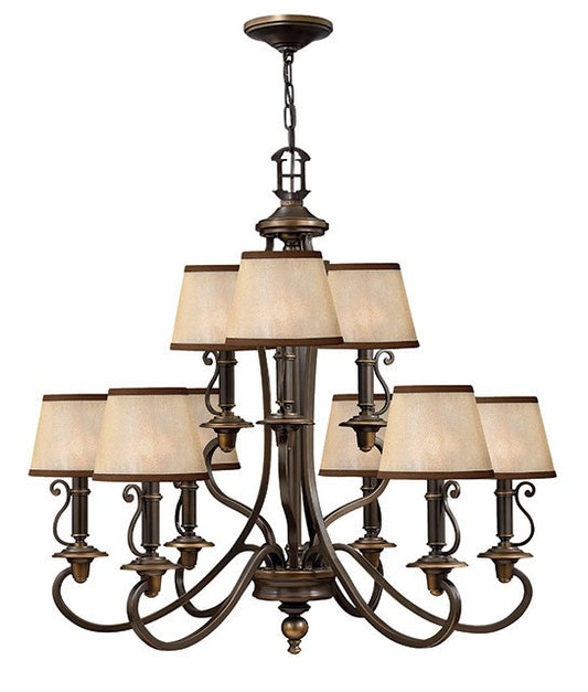 Plymouth 9 Lamp Chandelier - London Lighting - 1