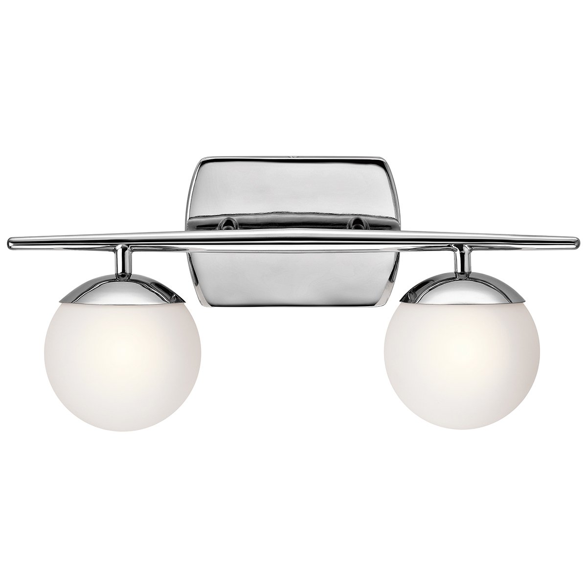 Hornsey Two Light Polished Chrome Bathroom Wall Light - ID 6635