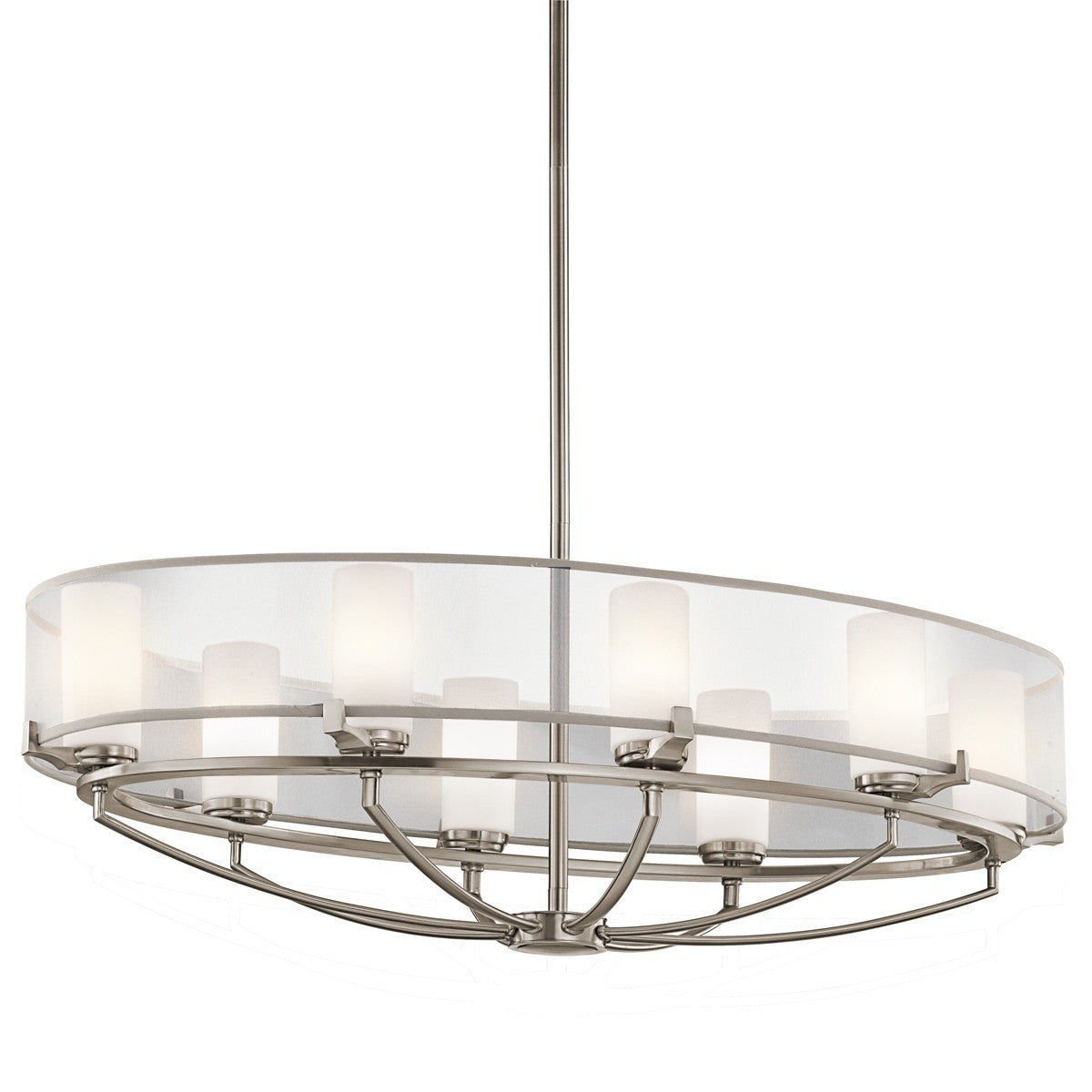 Kichler Saldana 8 Light Oval Chandelier - London Lighting - 1