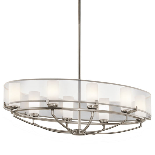Kichler Saldana 8 Light Oval Chandelier - London Lighting - 1