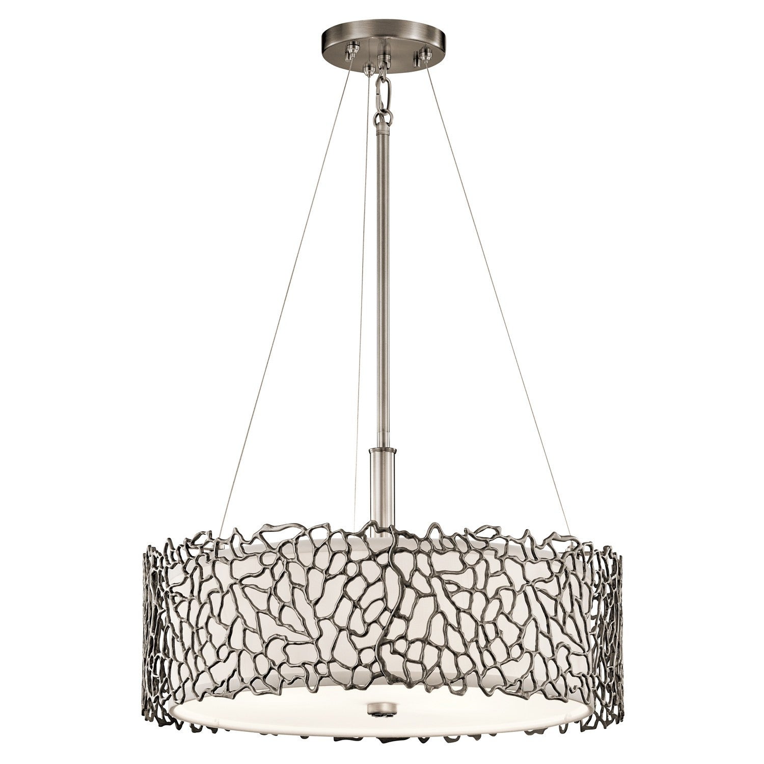 Kichler Silver Coral Duo-Mount Pendant - London Lighting - 1