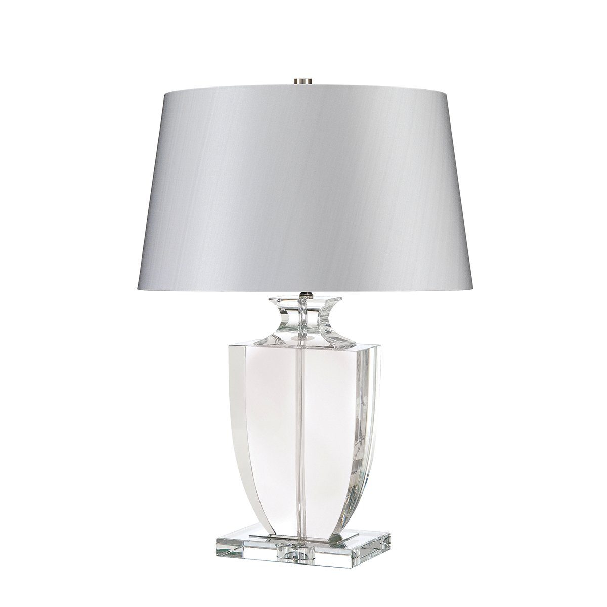 Kennington Clear Crystal Trophy Table Lamp c/w Shade - ID 8378