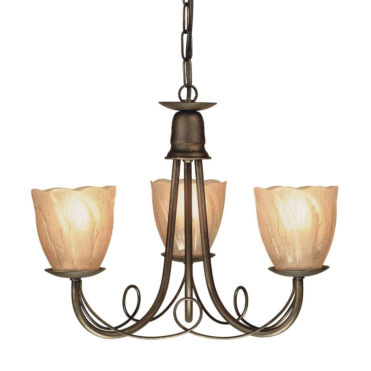 Minster 3 Arm Chandelier - London Lighting - 2