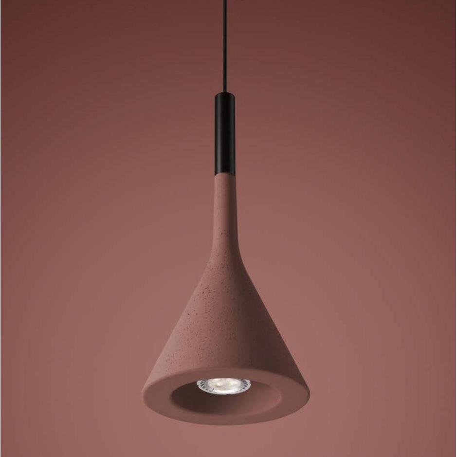 Foscarini Aplomb Pendant in Brick Red - 10m Drop