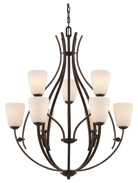 Chantilly 9 Lamp Chandelier - London Lighting - 1