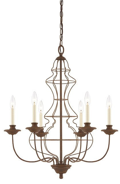 Laila 6 Lamp Chandelier - London Lighting - 1