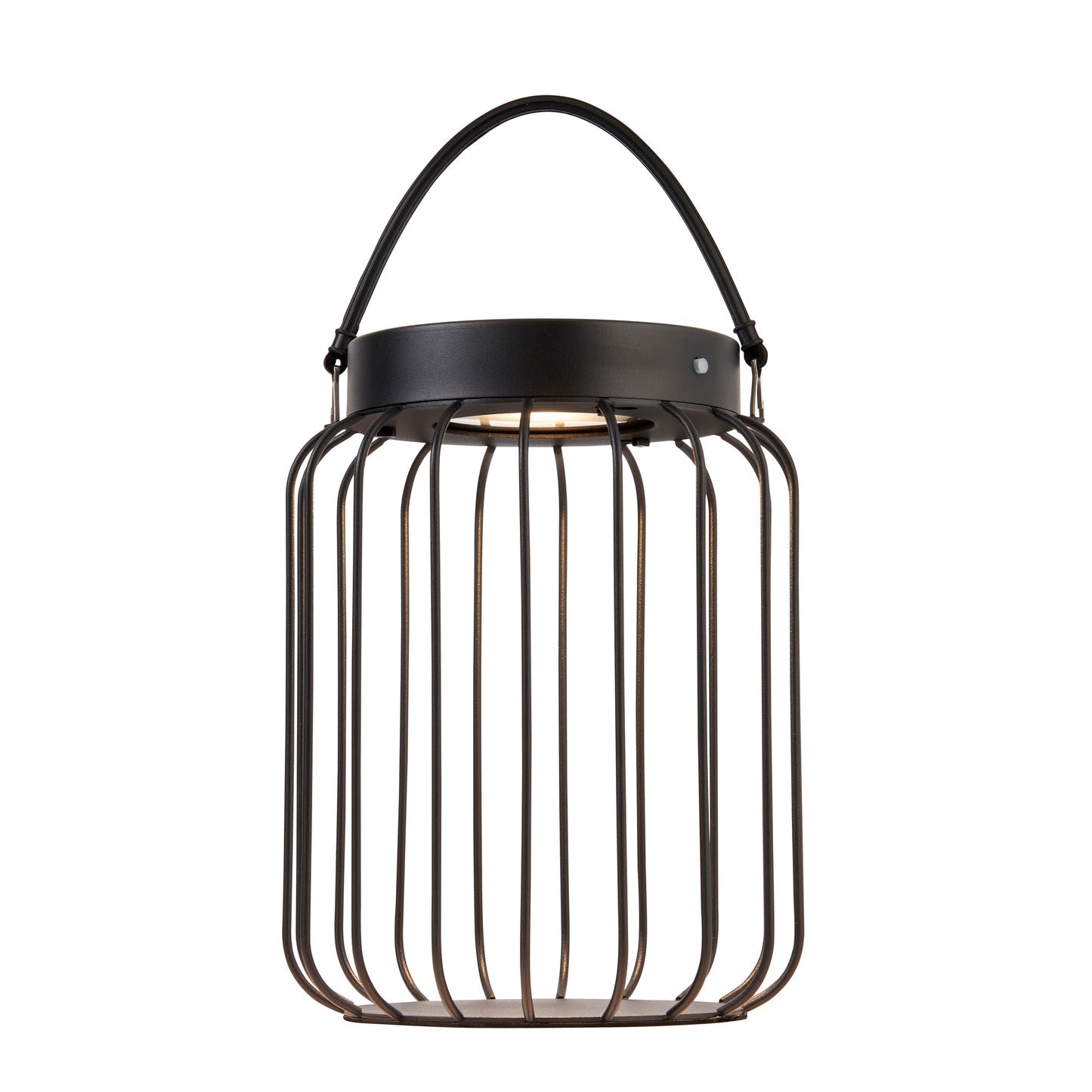 MBL IP44 Black Solar Powered Bird Cage Lantern ID 14211