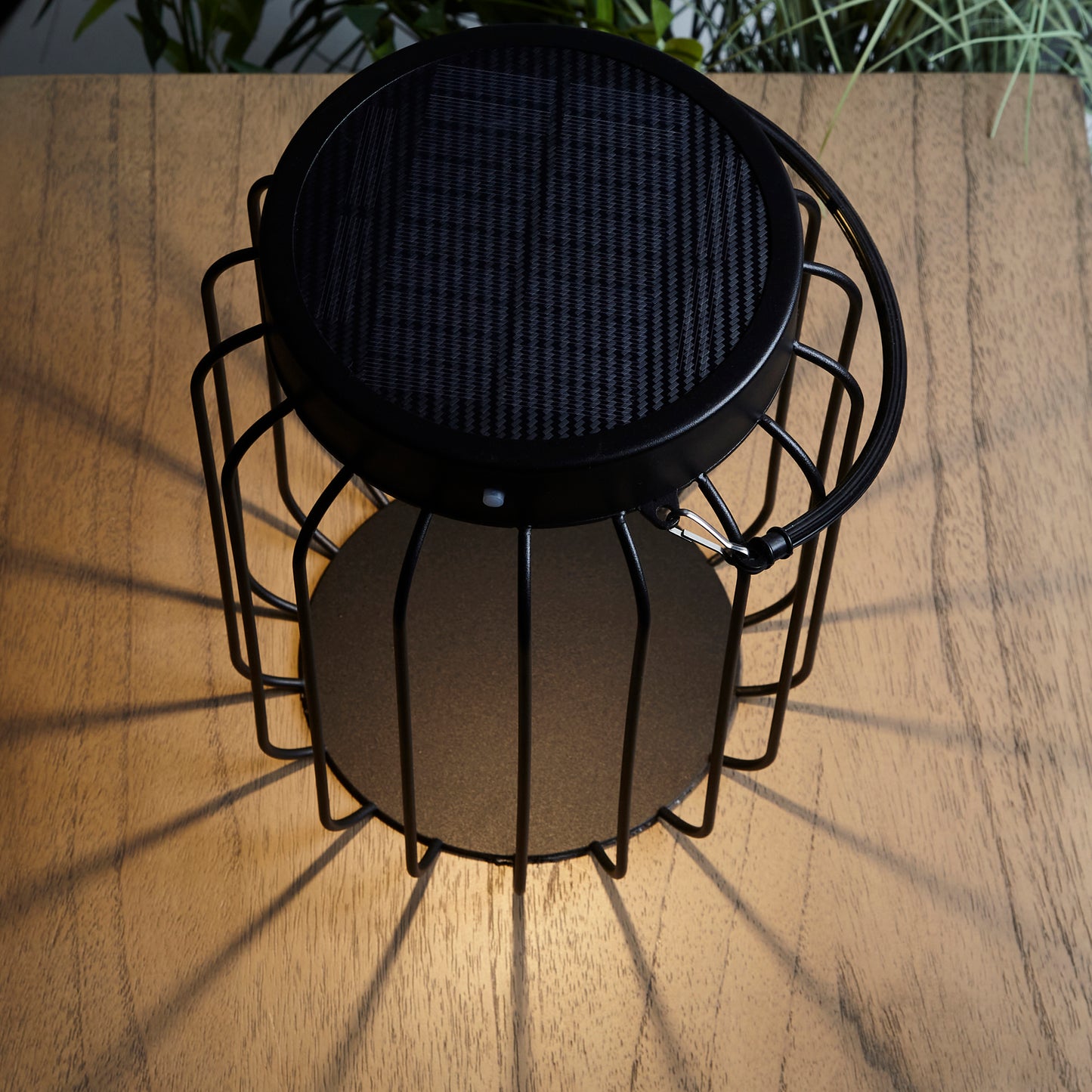 MBL IP44 Black Solar Powered Bird Cage Lantern ID 14211