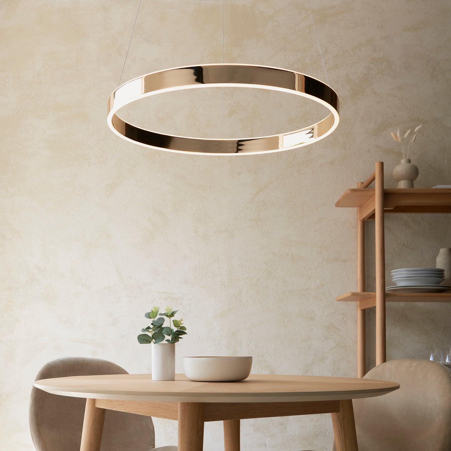 MBL Eden French Gold Up+Downlight LED Ring Pendant ID 13675