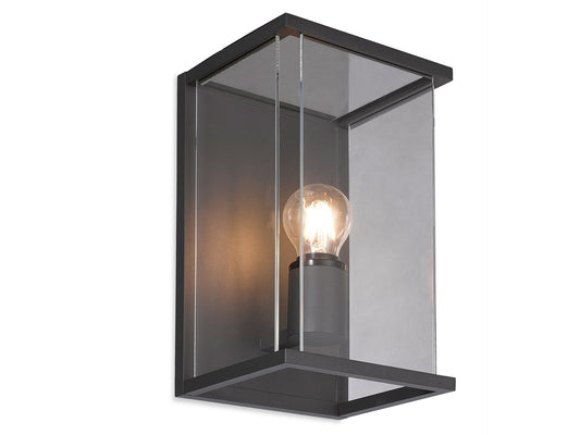 Contemporary Graphite Outdoor Wall Light in Die Cast Aluminium - ID 11045