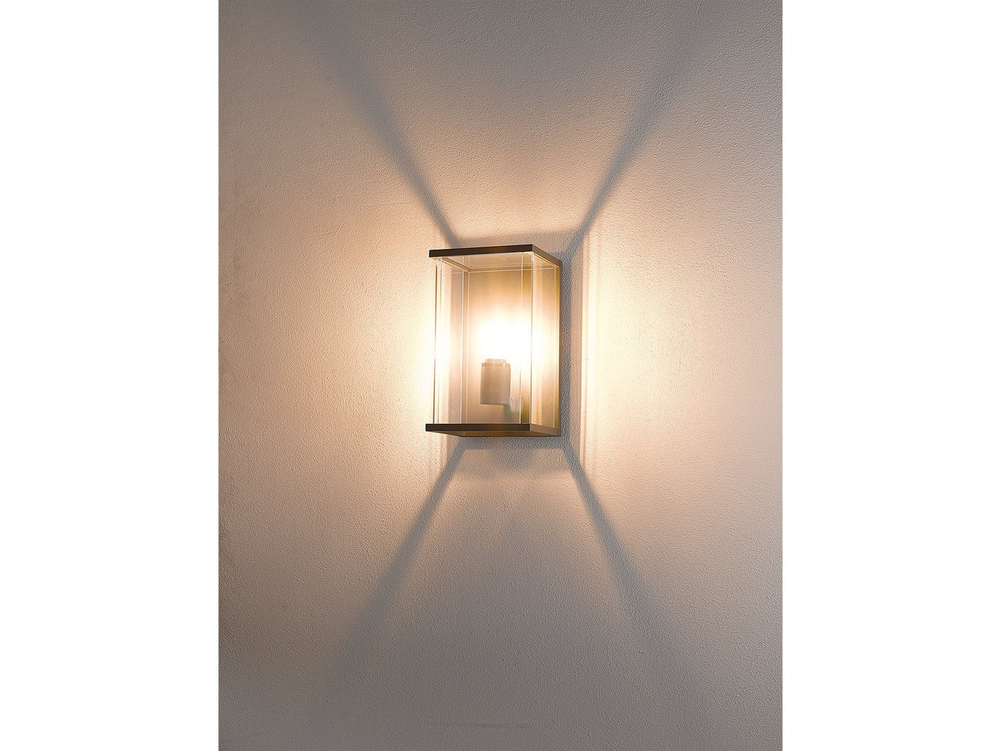 Contemporary Graphite Outdoor Wall Light in Die Cast Aluminium - ID 11045