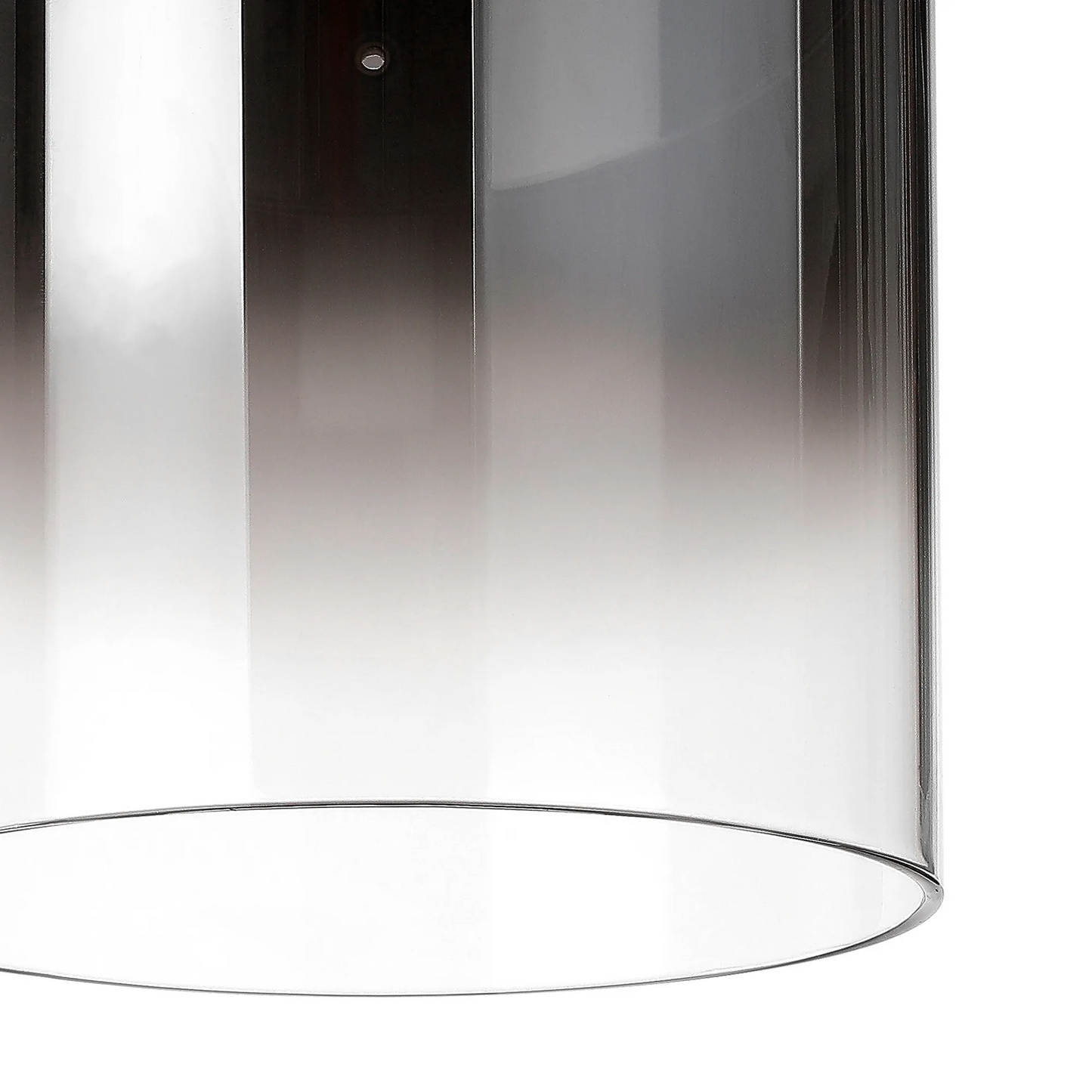 Bespoke Stairwell 9 Light Pendant with Brass & Sand Black Metalwork & Custom Finish Glass - ID 13778