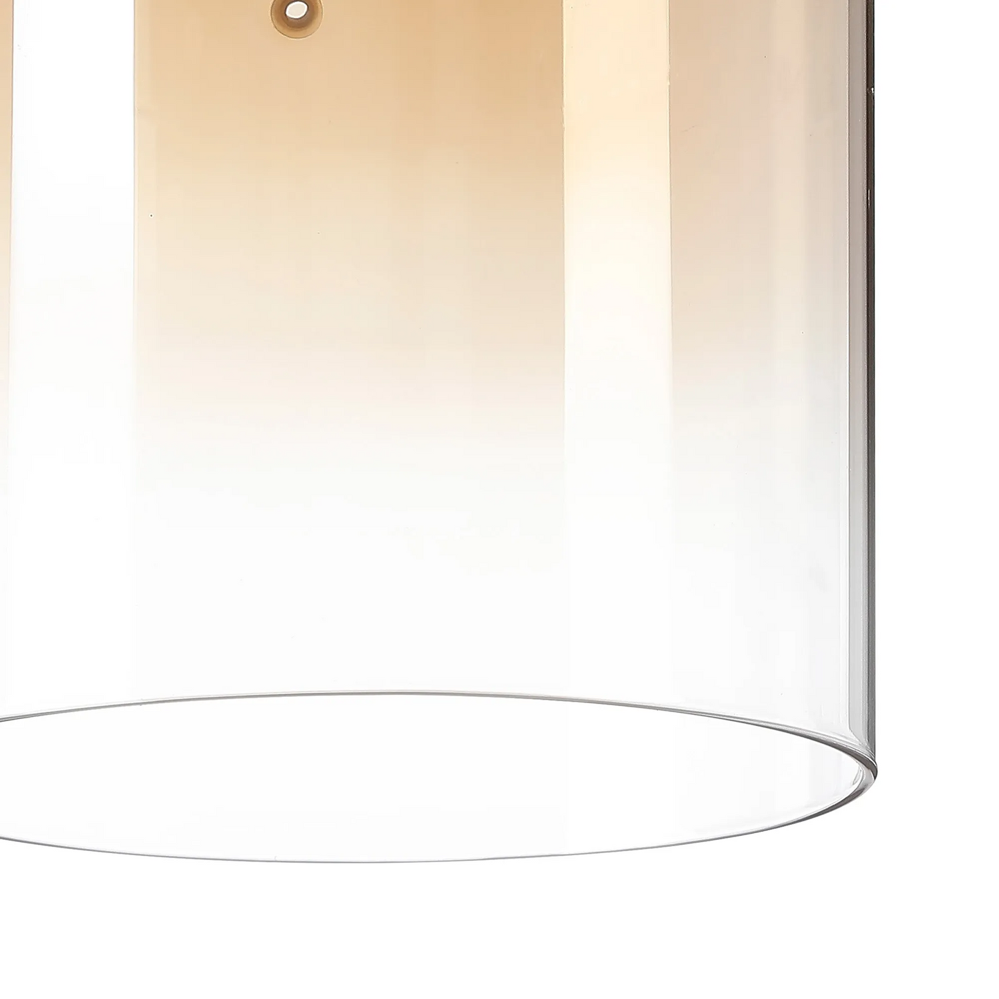 Bespoke Stairwell 9 Light Pendant with Brass & Sand Black Metalwork & Custom Finish Glass - ID 13778