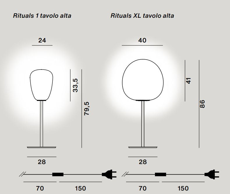 Foscarini Rituals XL Alta Table Lamp - Dimmable