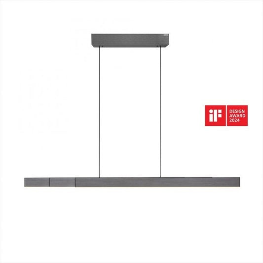 MOTRIS Grey Anodised Remote Controlled Height & Length Adjustable LED Ceiling Light - ID 13247