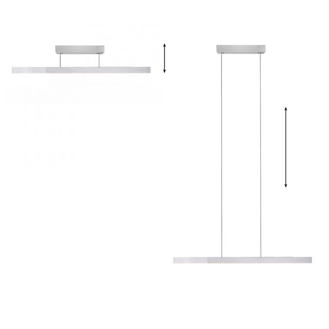 MOTRIS Aluminium Remote Controlled Height & Length Adjustable LED Ceiling Light - ID 13281