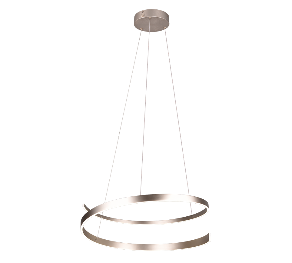 INA Matt Nickel 75cm Tapered Ribbon Dim to Warm LED Pendant - ID 14982