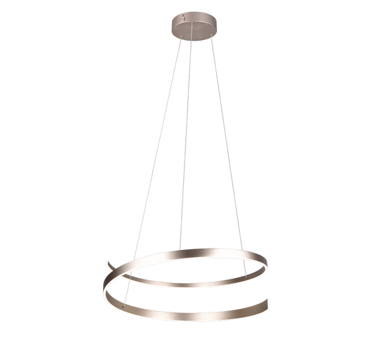 INA Matt Nickel 75cm Tapered Ribbon Dim to Warm LED Pendant - ID 14982