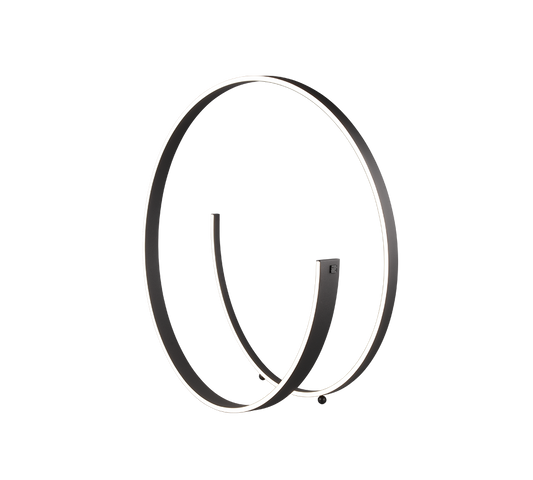 INA Matt Black Tapered Ribbon Dim to Warm LED Floor Lamp - ID 14993