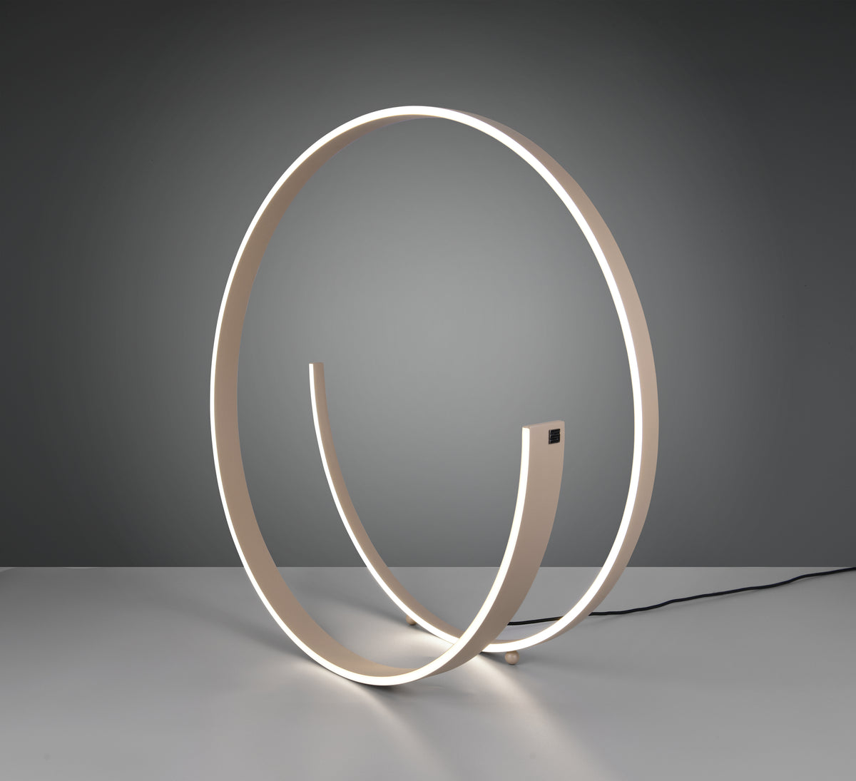 INA Taupe Tapered Ribbon Dim to Warm LED Floor Lamp - ID 14994