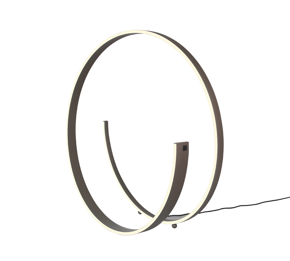 INA Dark Chocolate Tapered Ribbon Dim to Warm LED Floor Lamp - ID 14995