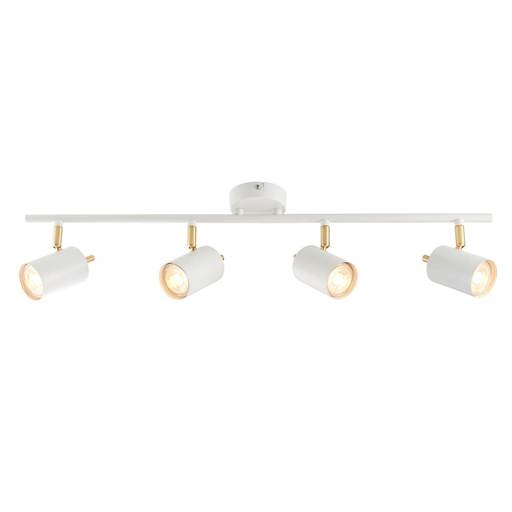 GUL White & Satin Gold 4 Light Spotlight - 13668