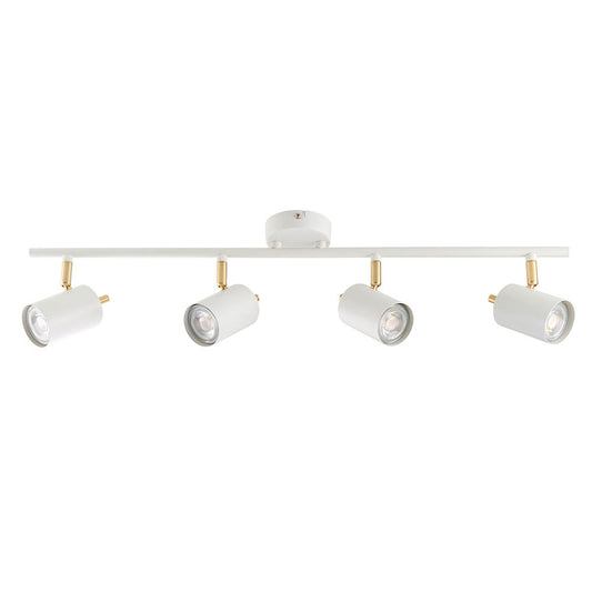 GUL White & Satin Gold 4 Light Spotlight - 13668