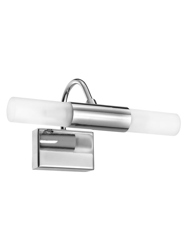 DRI Bathroom Wall Light in Chrome with Opal Glass - ID 13137