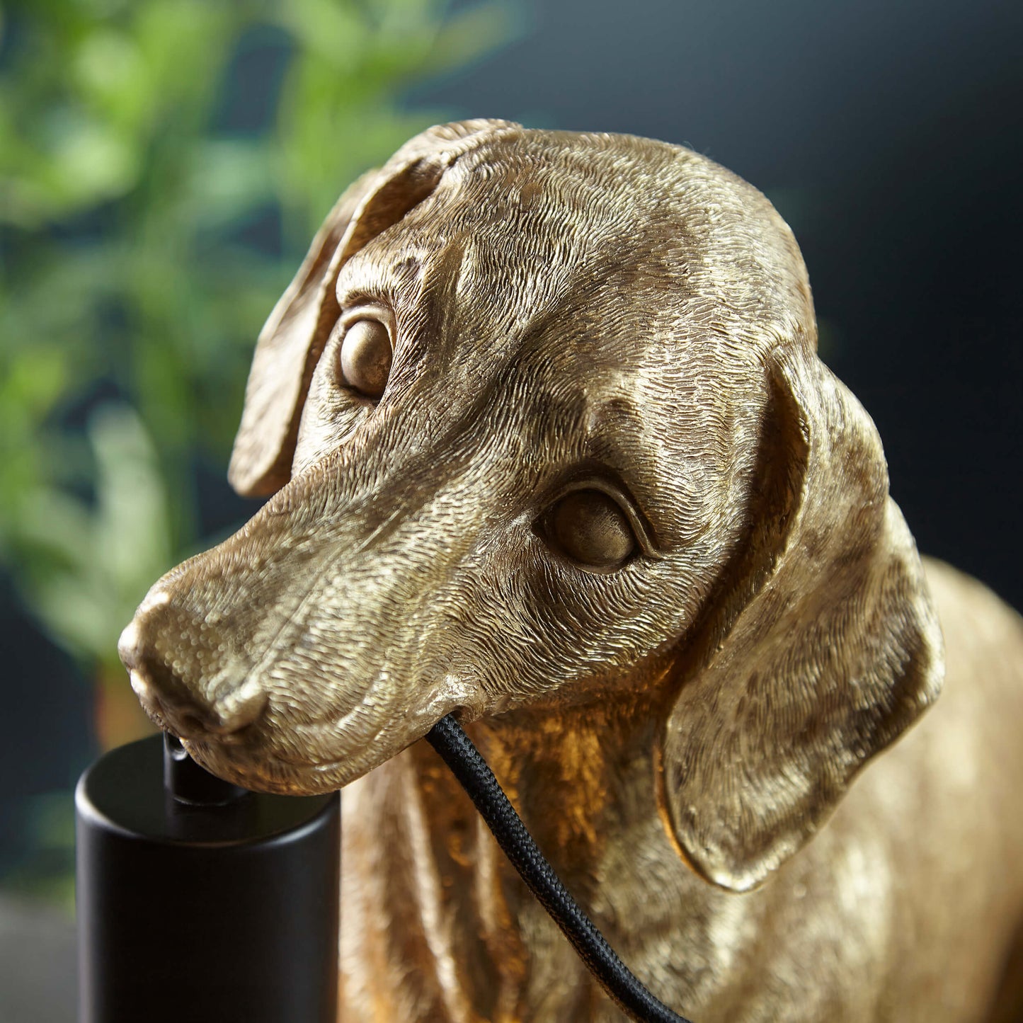 Vintage Gold Dachshund Table Light- ID 12553