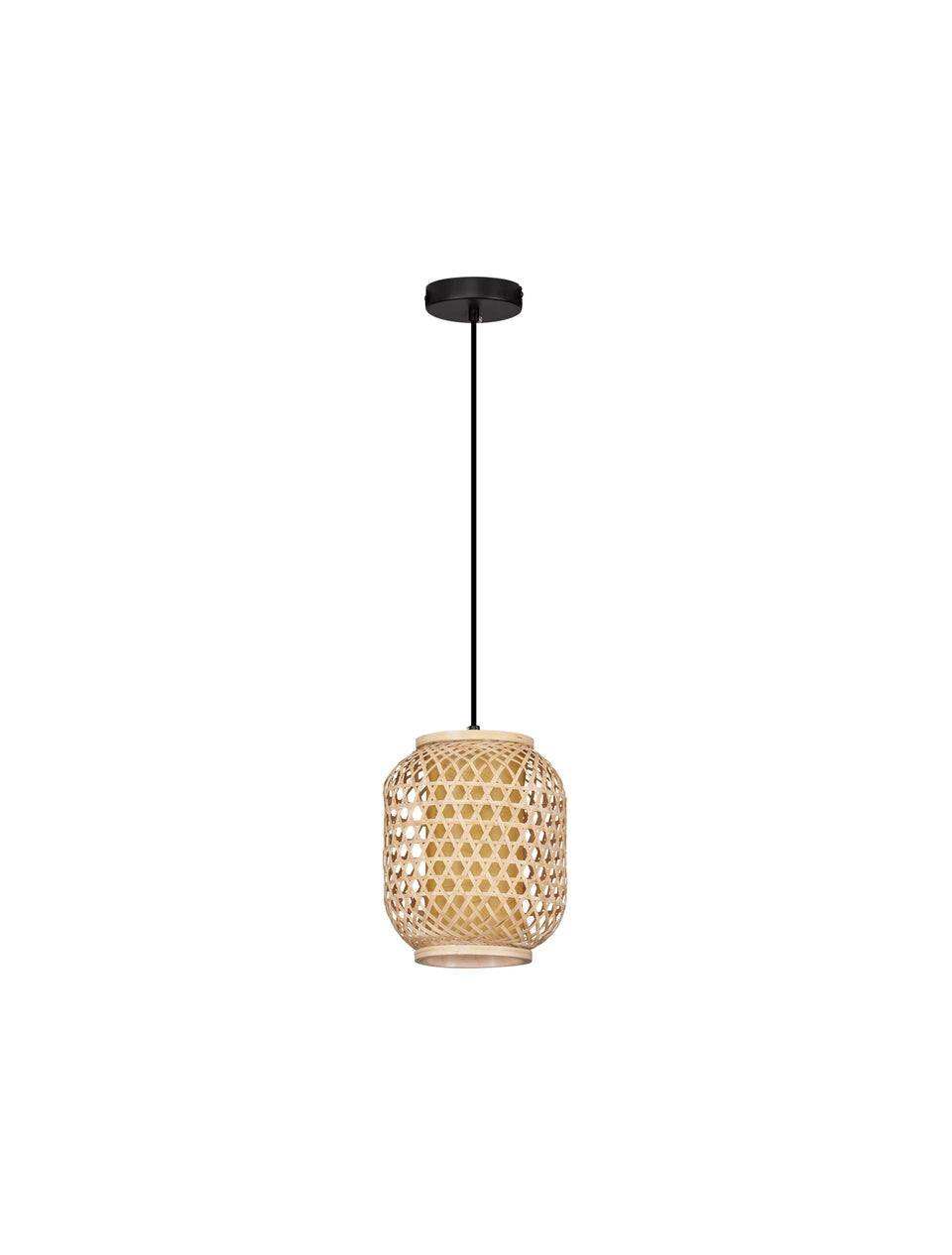 SAM Natural Rattan Small Single Pendant - ID 15022
