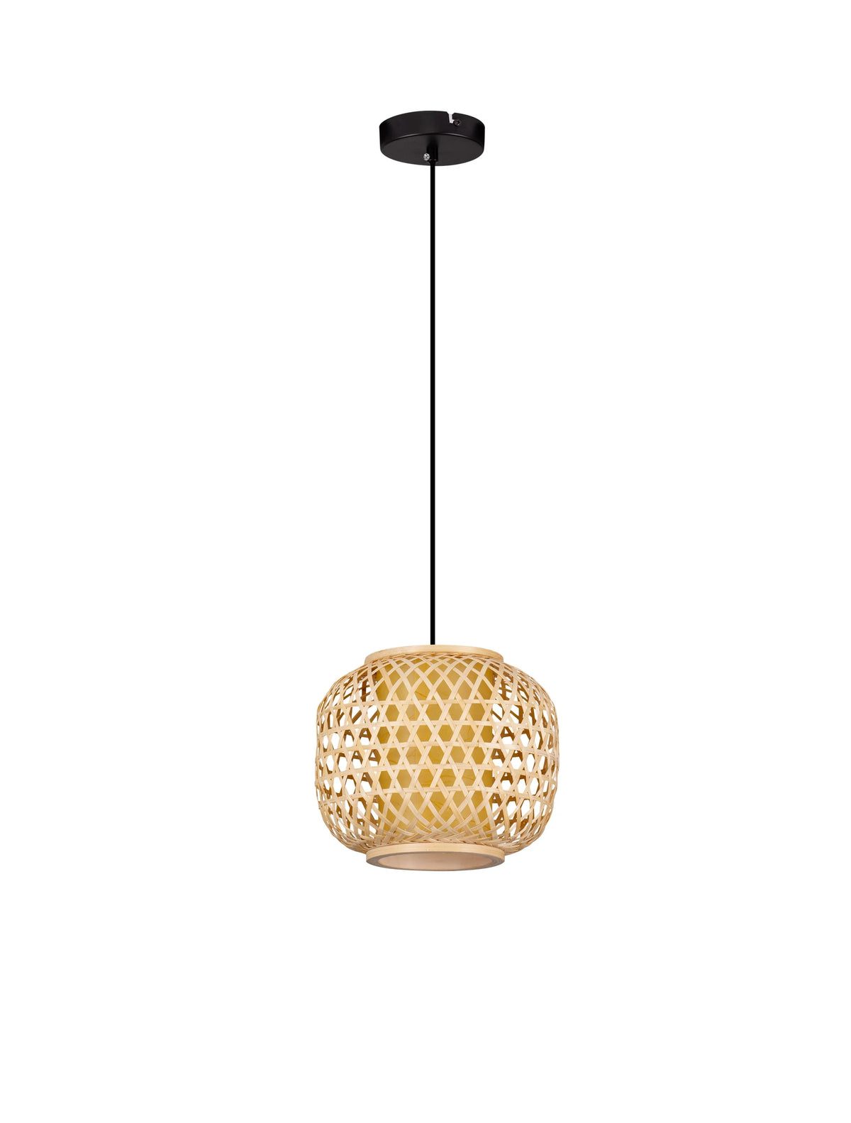 SAM Natural Rattan Medium Single Pendant - ID 15023
