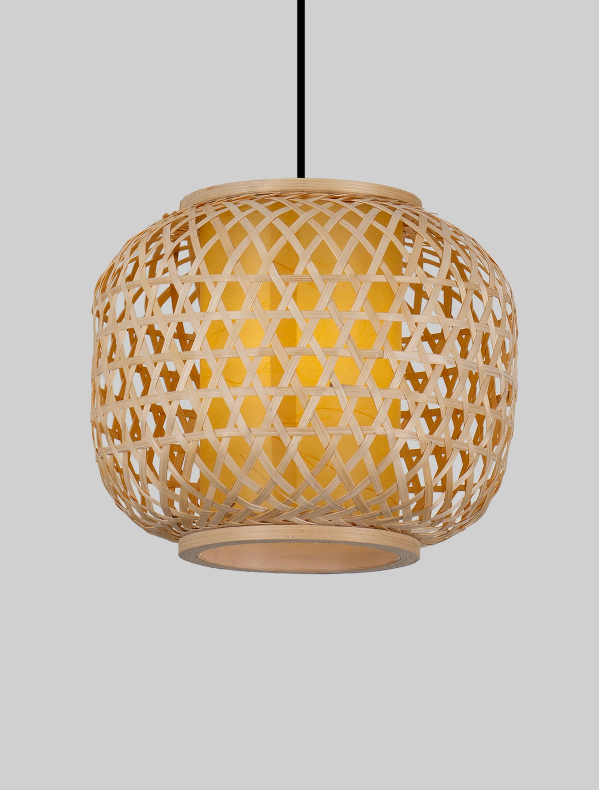 SAM Natural Rattan Medium Single Pendant - ID 15023