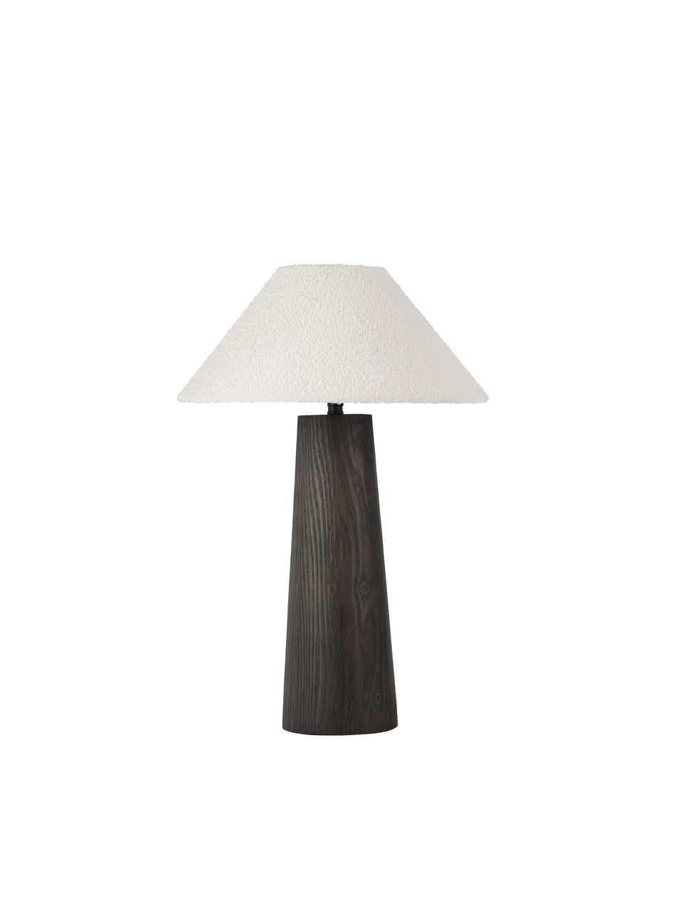 OKU Veneer & Bouclé Fabric Table Lamp - ID 15109