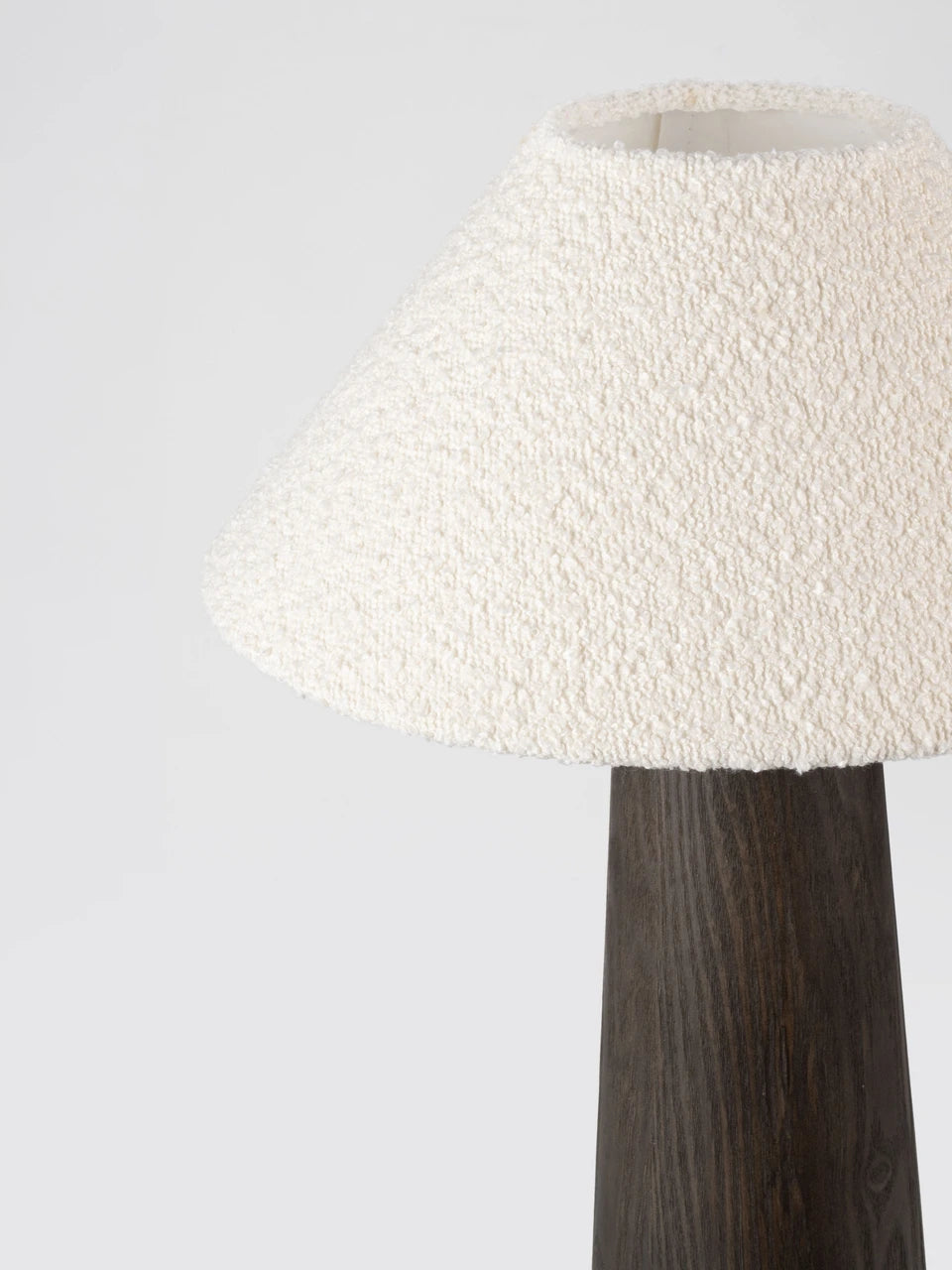 OKU Veneer & Bouclé Fabric Table Lamp - ID 15109