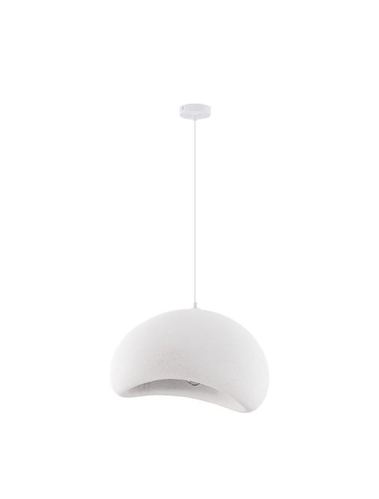 LEF Medium Sandy White Polyurethane & Resin Quaver Pendant - ID 13565