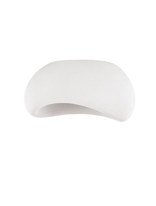LEF Medium Sandy White Polyurethane & Resin Quaver Flush Ceiling Light - ID 13568