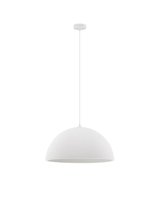 LEF Medium Sandy White Polyurethane & Resin Dome Pendant - ID 13570