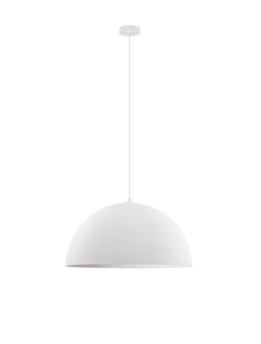 LEF Large Sandy White Polyurethane & Resin Dome Pendant - ID 13571